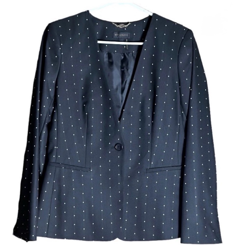 Donna Karan New York Off Duty Black Blazer Size 8